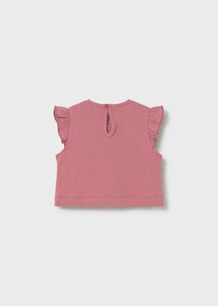 Ribbed top with baby bows /Baby shorts Ref.  26-1202-35/ 26-1089-30