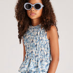 Girl's honeycomb print top Ref.  6036-021 /6533-21
