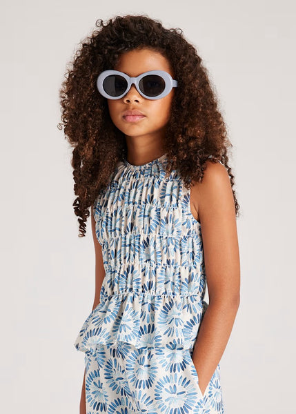 Girl's honeycomb print top Ref.  6036-021 /6533-21