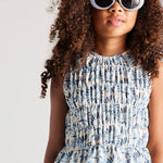 Girl's honeycomb print top Ref.  6036-021 /6533-21