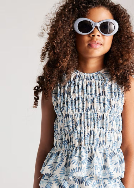 Girl's honeycomb print top Ref.  6036-021 /6533-21
