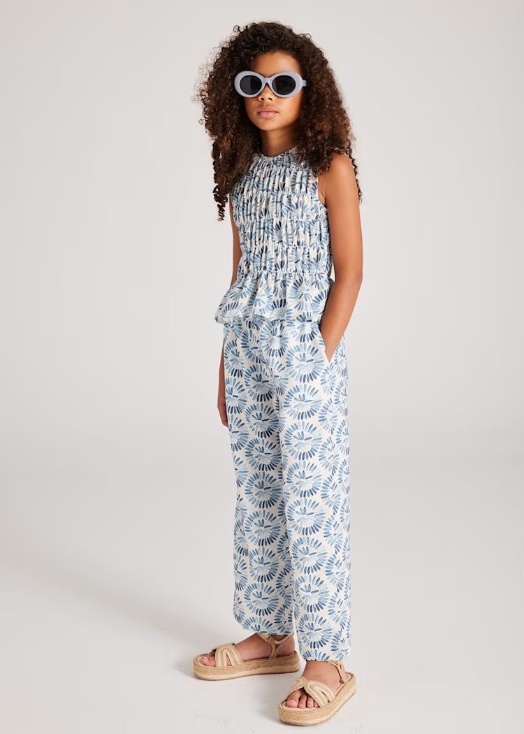 Girl's honeycomb print top Ref.  6036-021 /6533-21