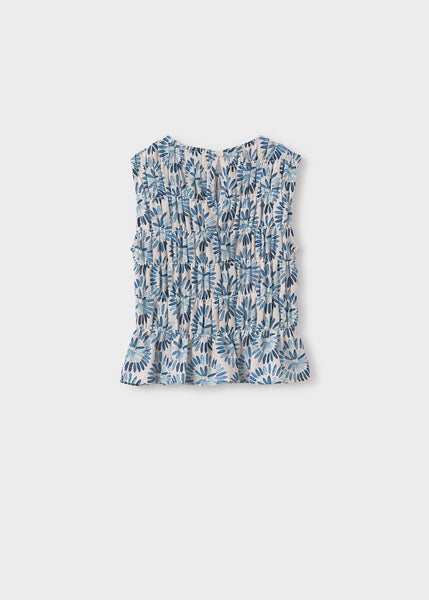 Girl's honeycomb print top Ref.  6036-021 /6533-21