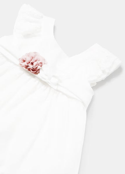 Ceremony dress with baby sash Ref.  24-01903-051