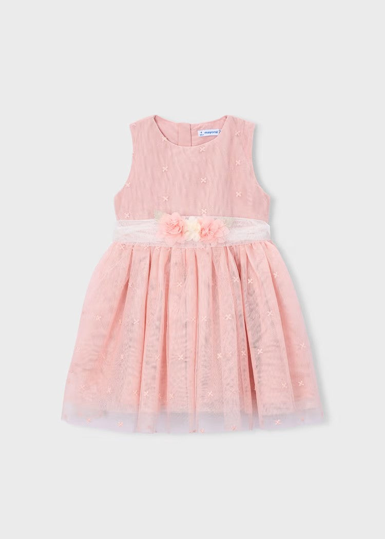 girl's embroidered tulle ceremony dress 26-3919-43