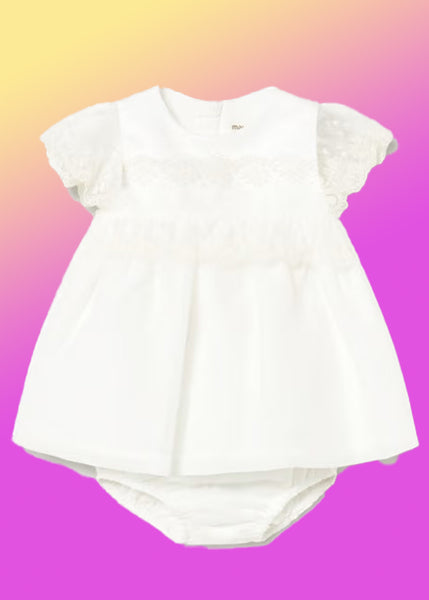 Dress combined with diaper cover for newborn ceremony Ref.  26-1883-40