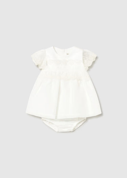 Dress combined with diaper cover for newborn ceremony Ref.  26-1883-40