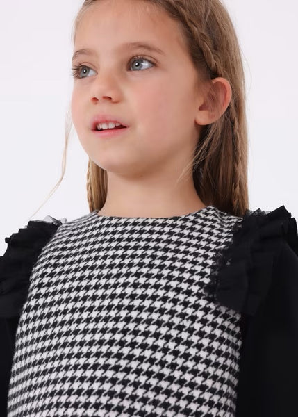 Girl's Roma knit combined dress Ref.  13-04921-046