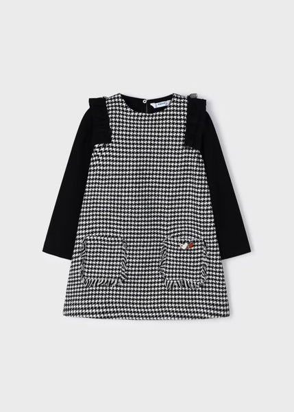 Girl's Roma knit combined dress Ref.  13-04921-046