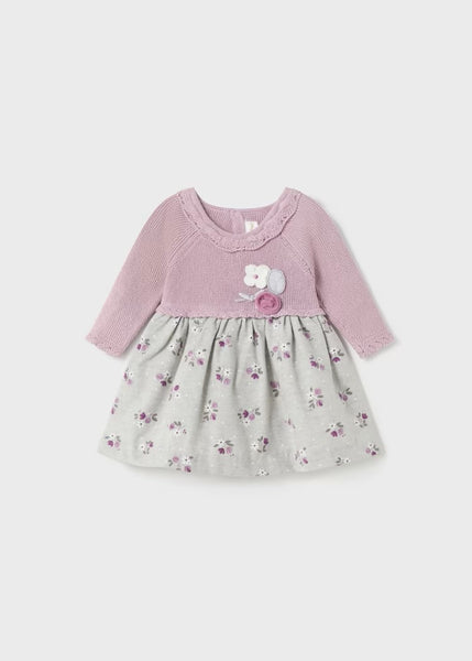 Newborn Better Cotton tricot combined dress Ref.  13-02861-010