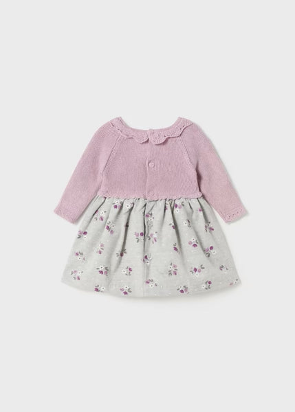 Newborn Better Cotton tricot combined dress Ref.  13-02861-010