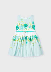 Girl's poplin belted dress Ref.  24-03921-027