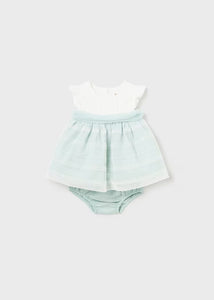 Newborn dress with combined diaper cover Ref.  24-01824-027