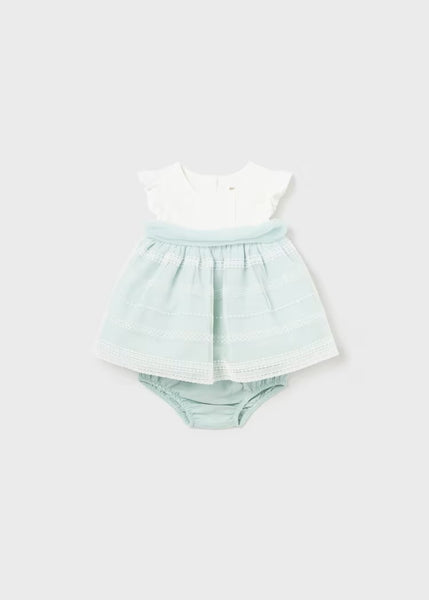 Newborn dress with combined diaper cover Ref.  24-01824-027