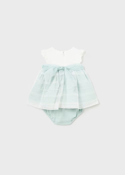 Newborn dress with combined diaper cover Ref.  24-01824-027