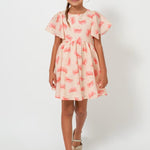 Girl's cambric print dress Ref.  24-06945-081