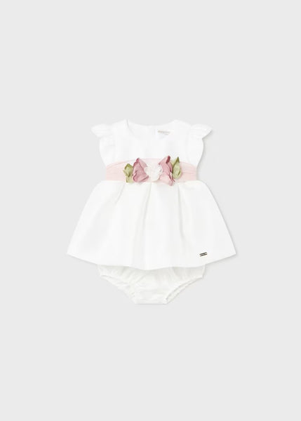 Newborn mikado diaper cover dress Ref.  24-01823-023