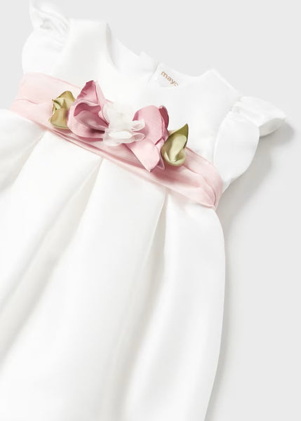 Newborn mikado diaper cover dress Ref.  24-01823-023