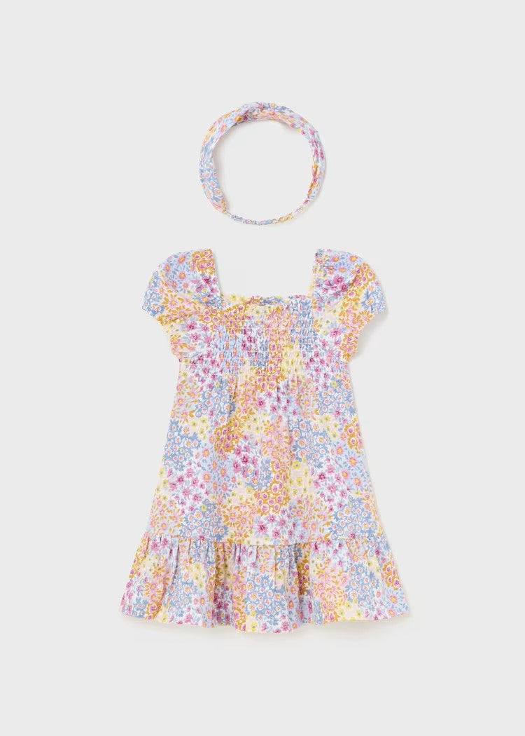 Baby Better Cotton Printed Headband Dress Ref.  24-01923-020