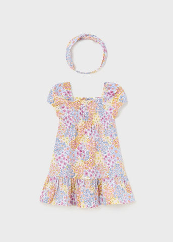 Baby Better Cotton Printed Headband Dress Ref.  24-01923-020