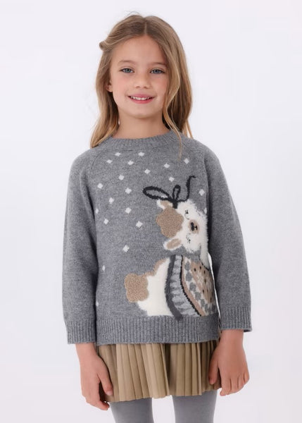 Girl's intarsia sweater dress Ref.  13-04923-089
