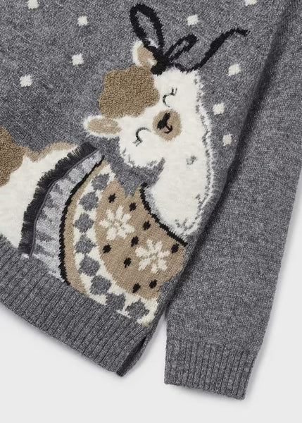 Girl's intarsia sweater dress Ref.  13-04923-089