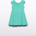 crepe dress with floral detail for girls   26-05031-61