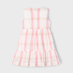 Girl's checked linen dress Ref.  25-03922-028