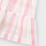 Girl's checked linen dress Ref.  25-03922-028