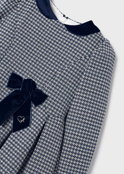 Girl's jacquard plaid dress Ref.  13-04916-055