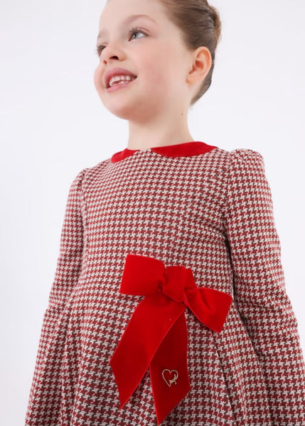 Girl's jacquard plaid dress Ref.  13-04916-054