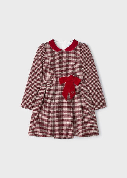 Girl's jacquard plaid dress Ref.  13-04916-054