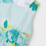 Girl's back opening printed dress Ref.  24-03911-090