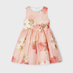 Girl's back opening printed dress Ref.  24-03911-088