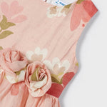 Girl's back opening printed dress Ref.  24-03911-088