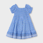 Girl Printed Smocked Border Dress Ref. 25-3932-026