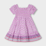 Girl Printed Smocked Border Dress Ref. 25-3932-025