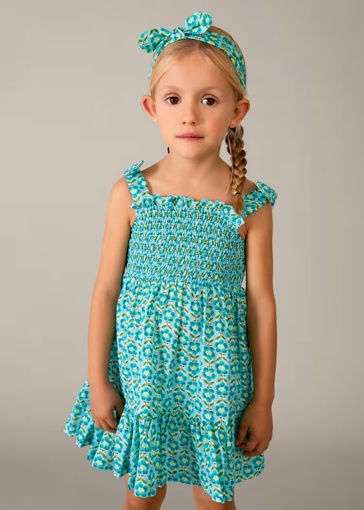 Printed dress with headband for girls Ref.  26-3942-53