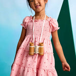 Honeycomb print dress for girls Ref.  25-03925-074