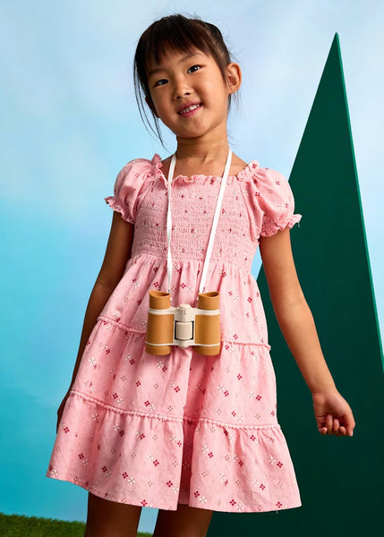 Honeycomb print dress for girls Ref.  25-03925-074
