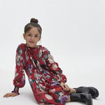 Girl's smock-knit printed dress Ref.  13-07955-090