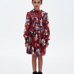 Girl's smock-knit printed dress Ref.  13-07955-090