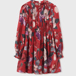 Girl's smock-knit printed dress Ref.  13-07955-090