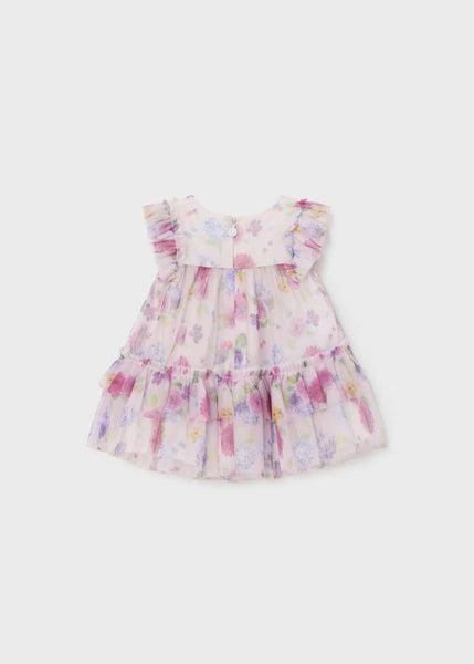 Newborn tulle printed dress Ref.  24-01818-006