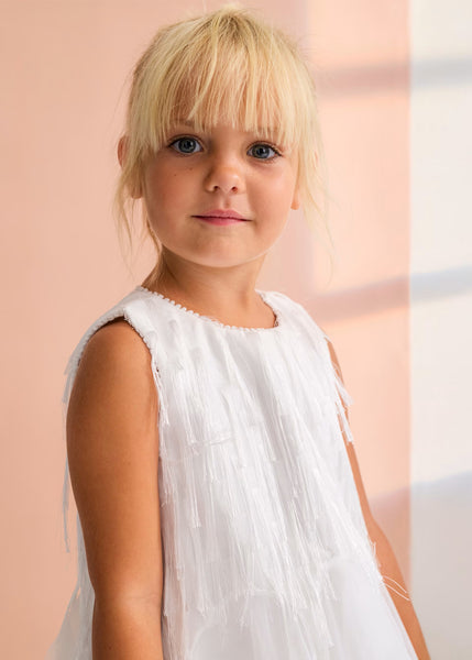 Fancy fringe dress for girls 26-5025-10