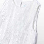 Fancy fringe dress for girls 26-5025-10