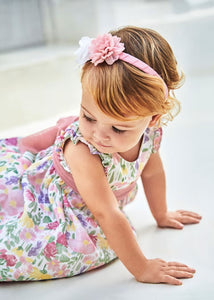 Flower dress with baby tulle sash Ref.  24-01902-047