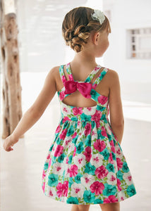 Flower girl dress with bow back Ref.  24-03919-067