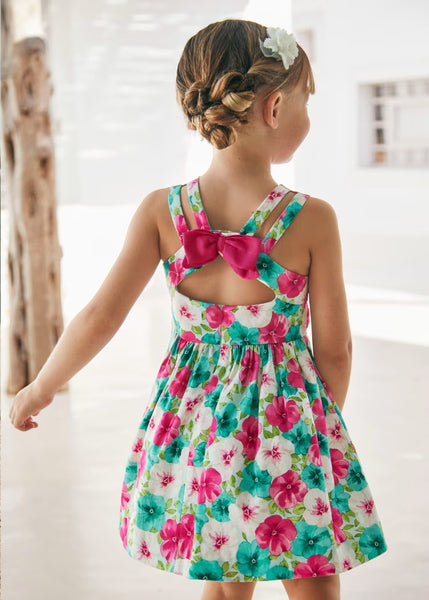 Flower girl dress with bow back Ref.  24-03919-067