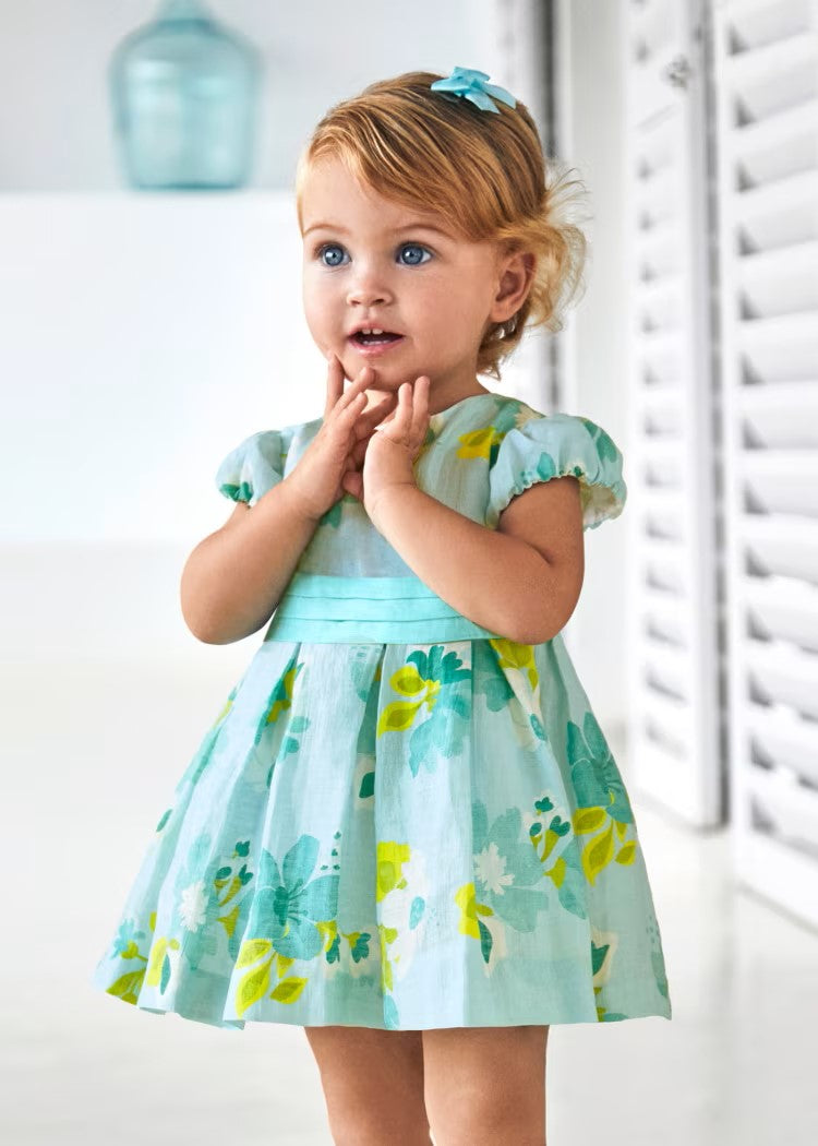 Baby linen flower dress Ref.  24-01909-074